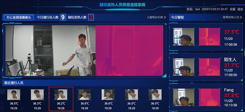 人臉測(cè)溫系統(tǒng)管理平臺(tái)應(yīng)用
